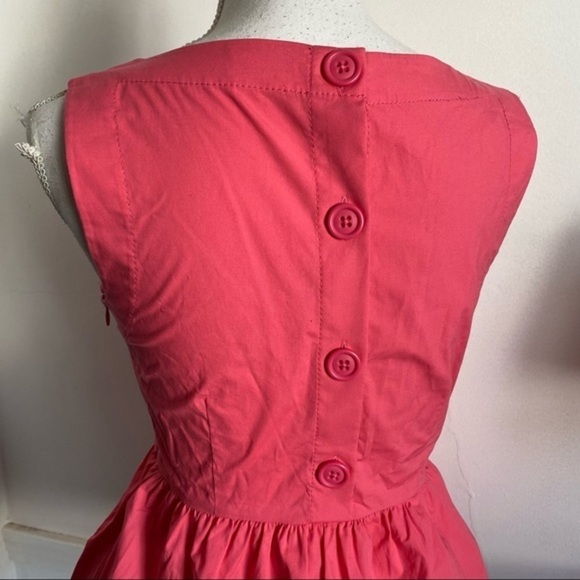 Kate Spade • Pink Sherbet Shore Thing Button Back Peplum Tank Top - Picture 10 of 10